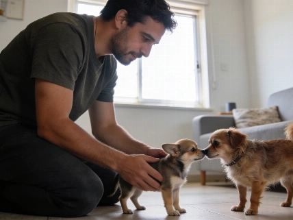 Hernán Lirio presenta a Pochita, la nueva perrita que se une a su familia De Chismes