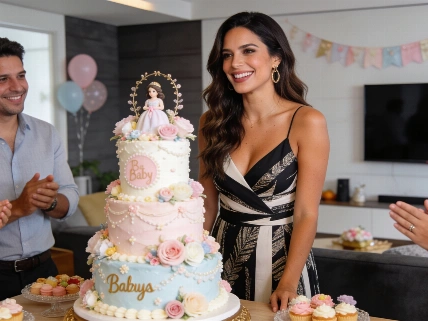 Migbelis Castellanos celebra baby shower con pastel exclusivo y predicción de nombre De Chismes