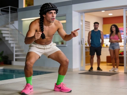 Marlon se burla de Wendy Guevara en un reality ecuatoriano De Chismes