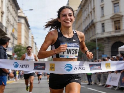 Cande Ruggeri completa los 21 km de la Media Maratón en Buenos Aires De Chismes