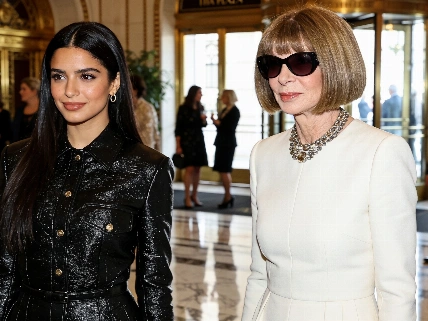 Kenia Os aparece junto a Anna Wintour en el desfile de Tommy Hilfiger De Chismes
