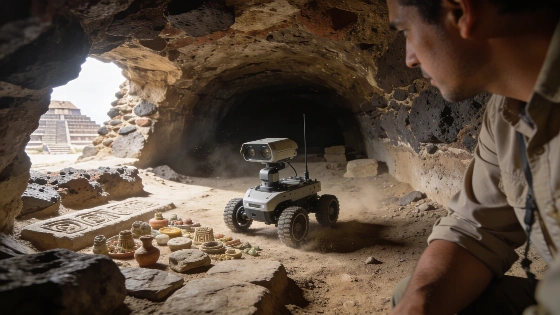 TV UNAM explora el túnel de Teotihuacán De Chismes © dechismes.com