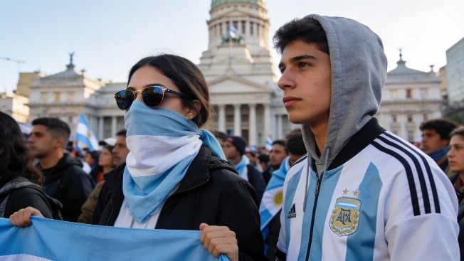 Lali Espósito y Dillom participaron en protesta frente al Congreso argentino De Chismes