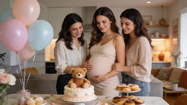 Mica Lapegüe celebró su baby shower sorpresa junto a amigas y familia De Chismes