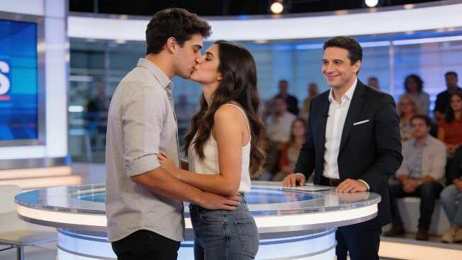 Una primera cita sorprende en Ahora Caigo con beso en pleno programa De Chismes