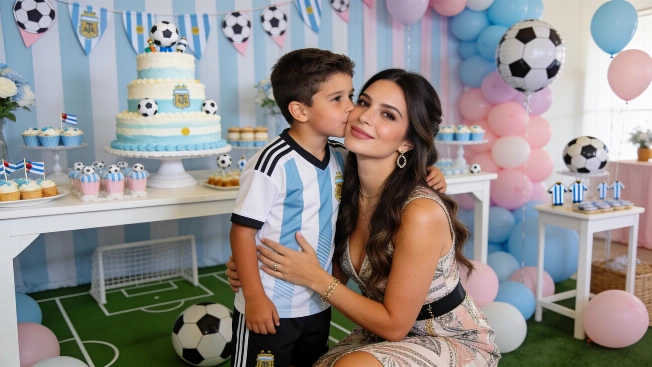 Así fue la fiesta temática de Bautista, hijo de Rodrigo De Paul y Cami Homs De Chismes