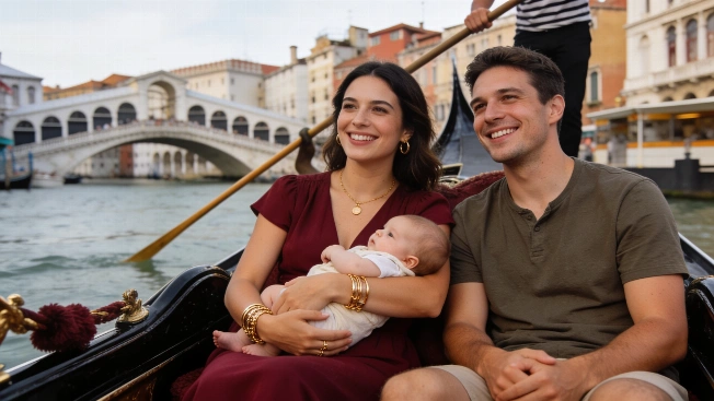 Melody Luz y Alex Caniggia comparten su reencuentro familiar en Venecia De Chismes