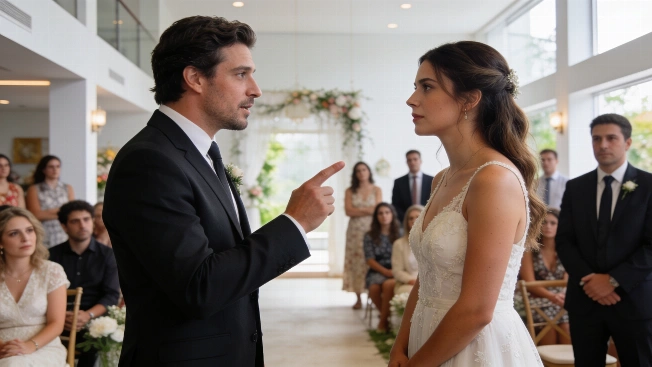 Brian Sarmiento cuestiona a Andrea del Boca en boda simbólica de Gran Hermano De Chismes